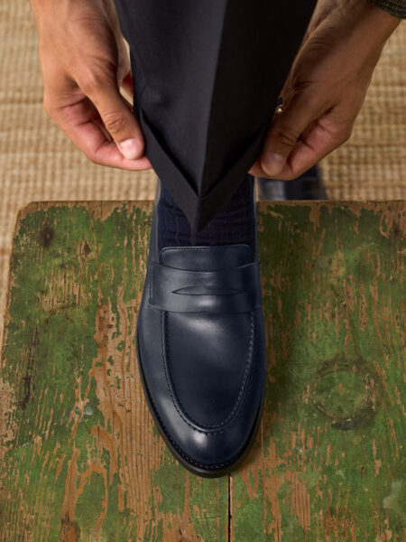 Mokasina Penny Tapered Daziee — Blu e Errët