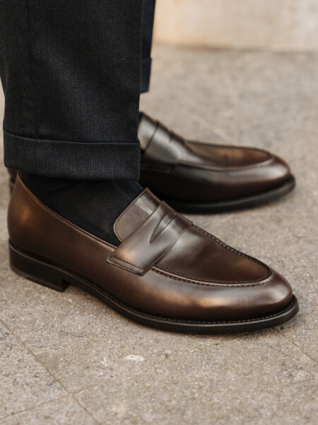 Mokasina Penny Tapered Daziee — Kafe e Errët