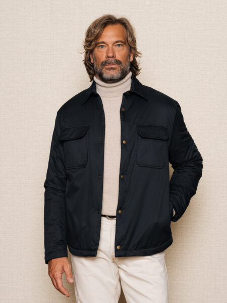 Xhaketë Overshirt Manduria — Blu e Errët